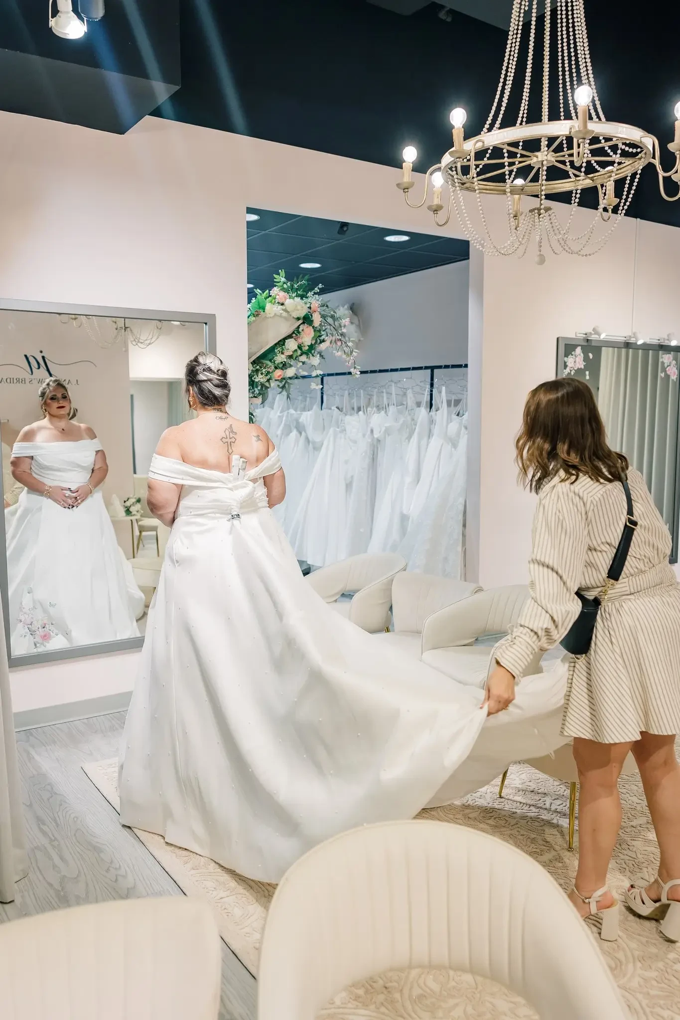 j andrews bridal appointment candid photo by emily nichole