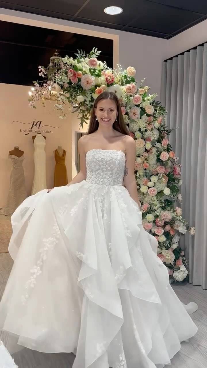 j andrews bridal gown ball gown