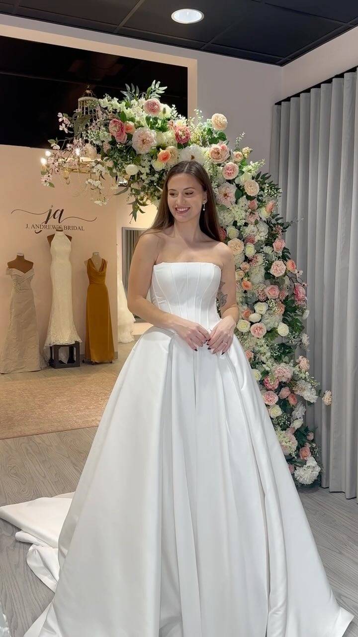 j andrews bridal gown a line