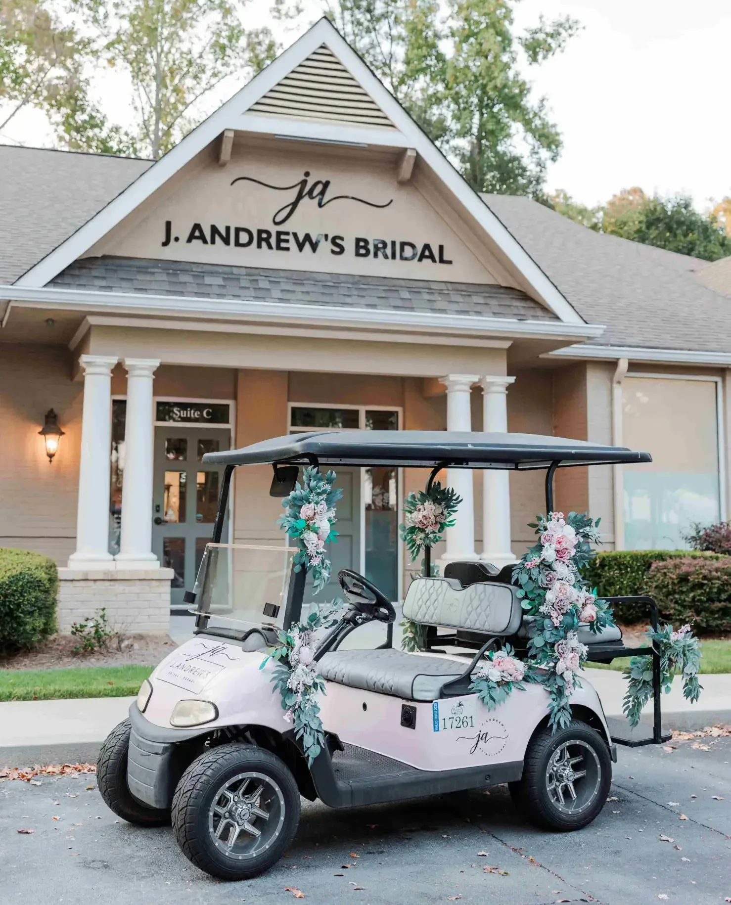jax the golfcart of j andrew's bridal