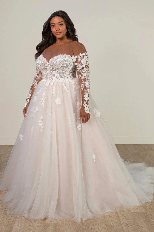 plus size wedding gown