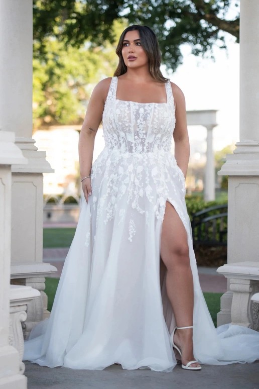 plus size wedding gown