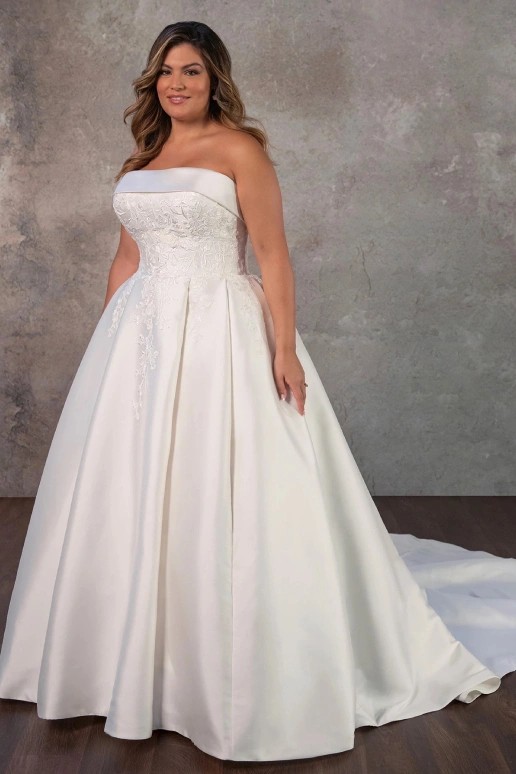 plus size wedding gown