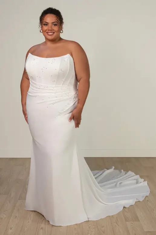 plus size wedding gown