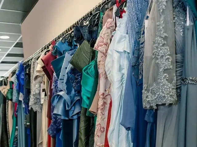 mother of the bride dresses on rack