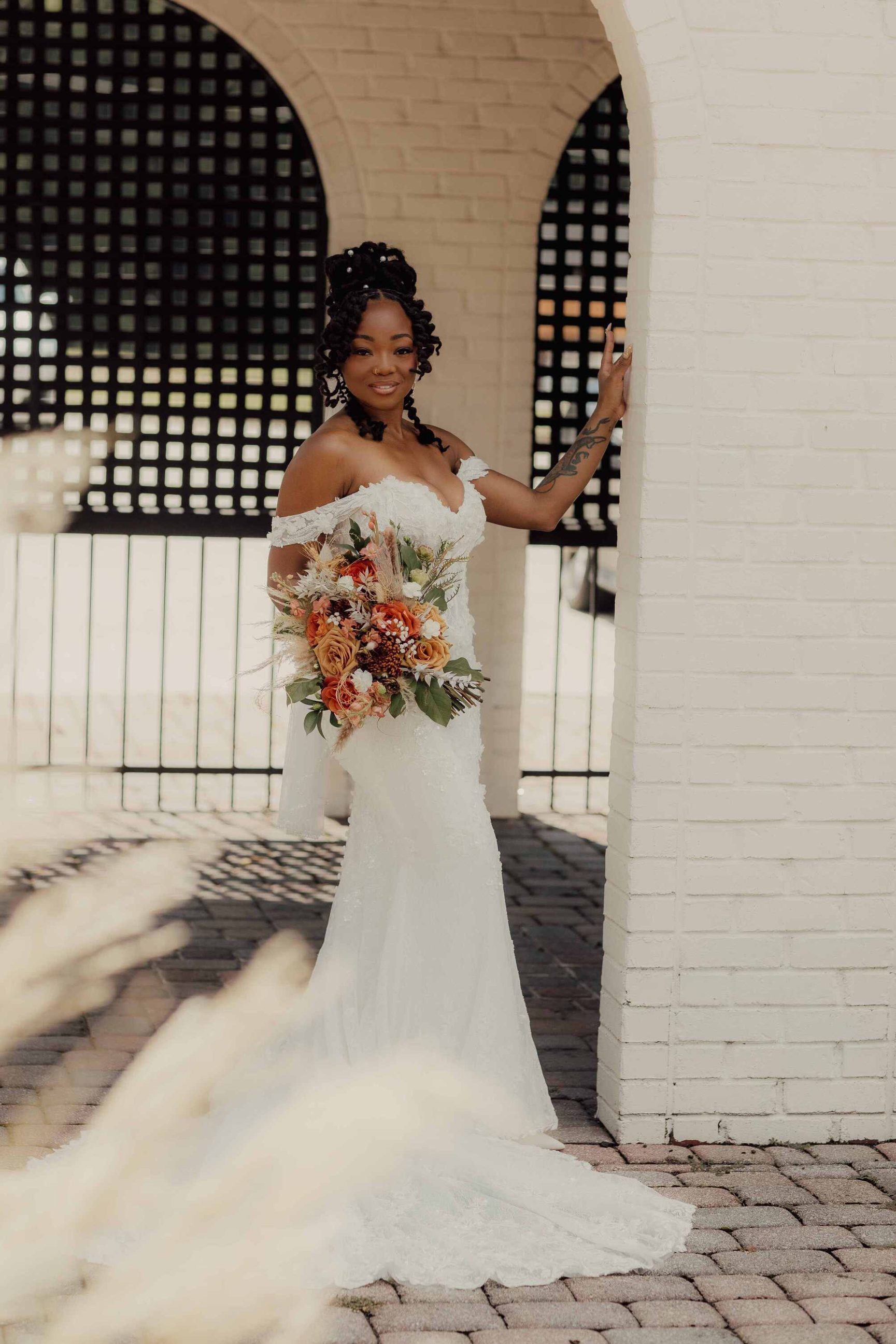 Cara real bride of J Andrew's Bridal