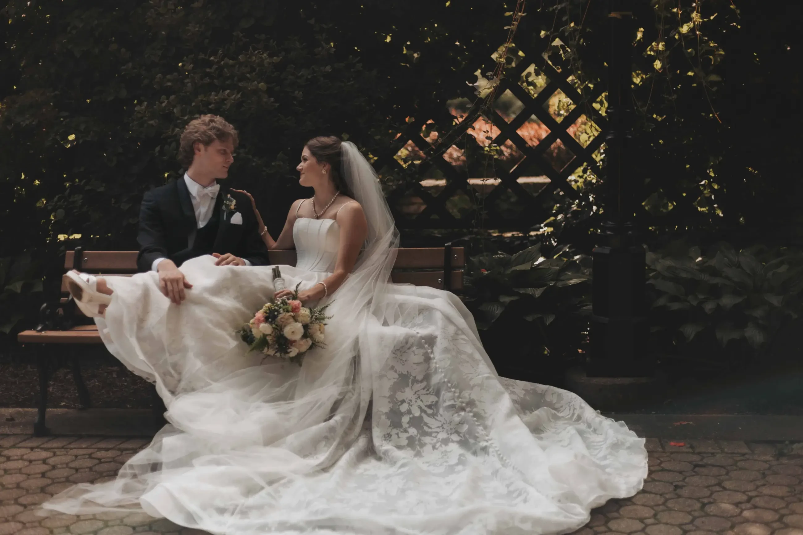 Layla and Thomas - real bride of J. Andrew's Bridal