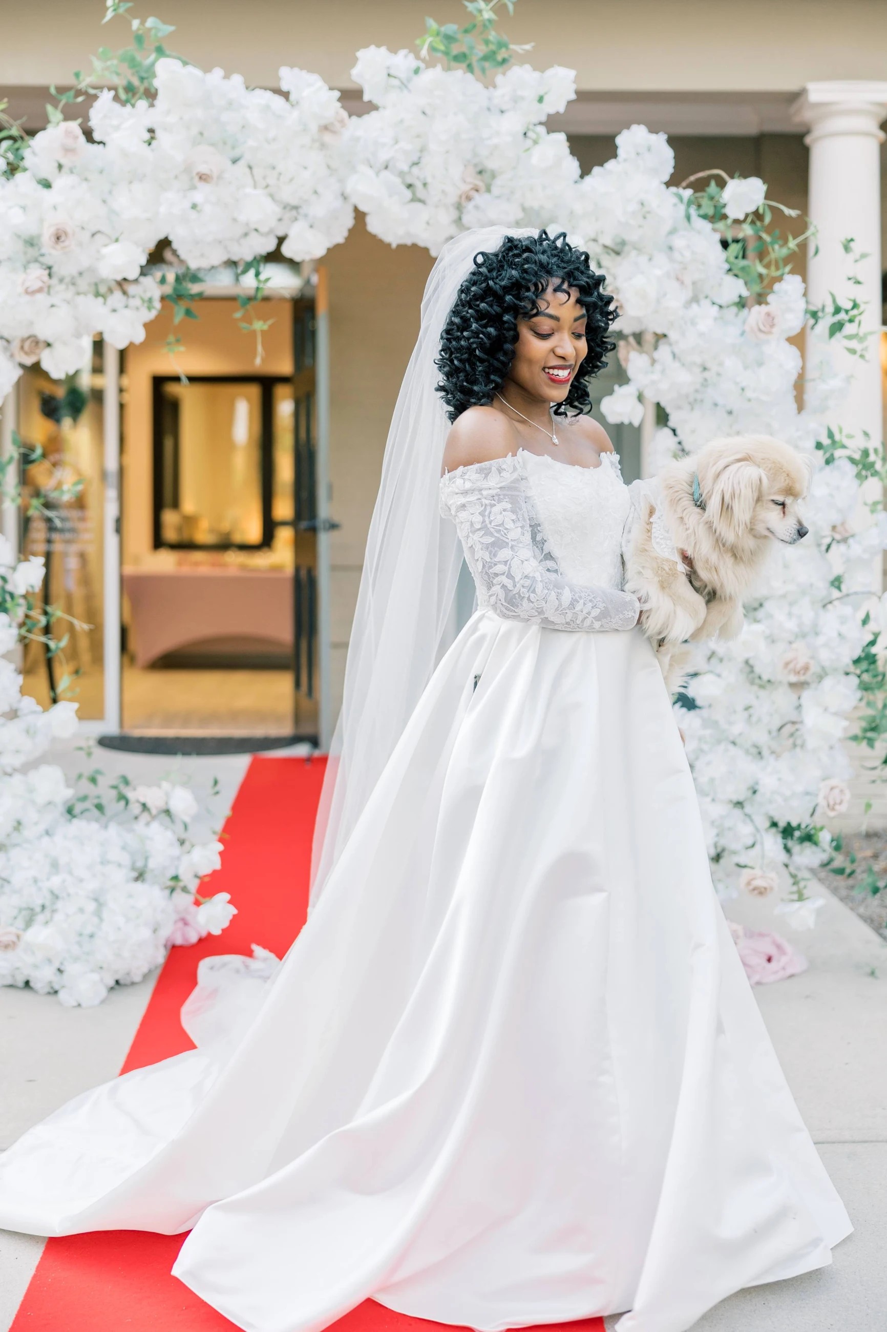 model wearing a wisdom and willow gown