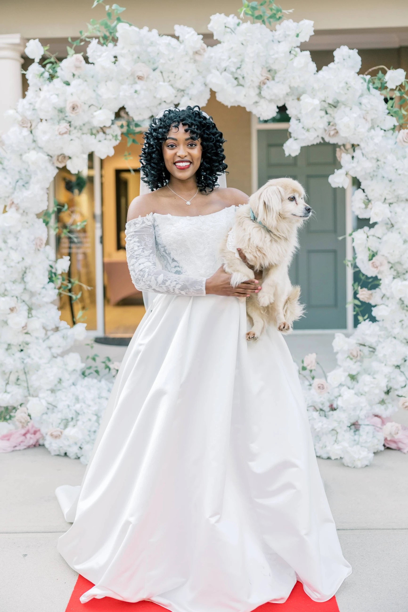 model wearing a wisdom and willow gown