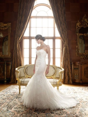 Casablanca Bridal #0 default Ivory/Silver thumbnail