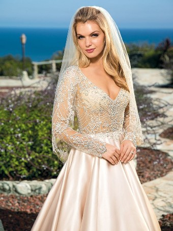 Casablanca Bridal #0 default Ivory/Silver thumbnail