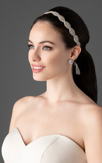 Grace & Goddess Bubbles | Headpiece | Finale #0 default Ivory thumbnail