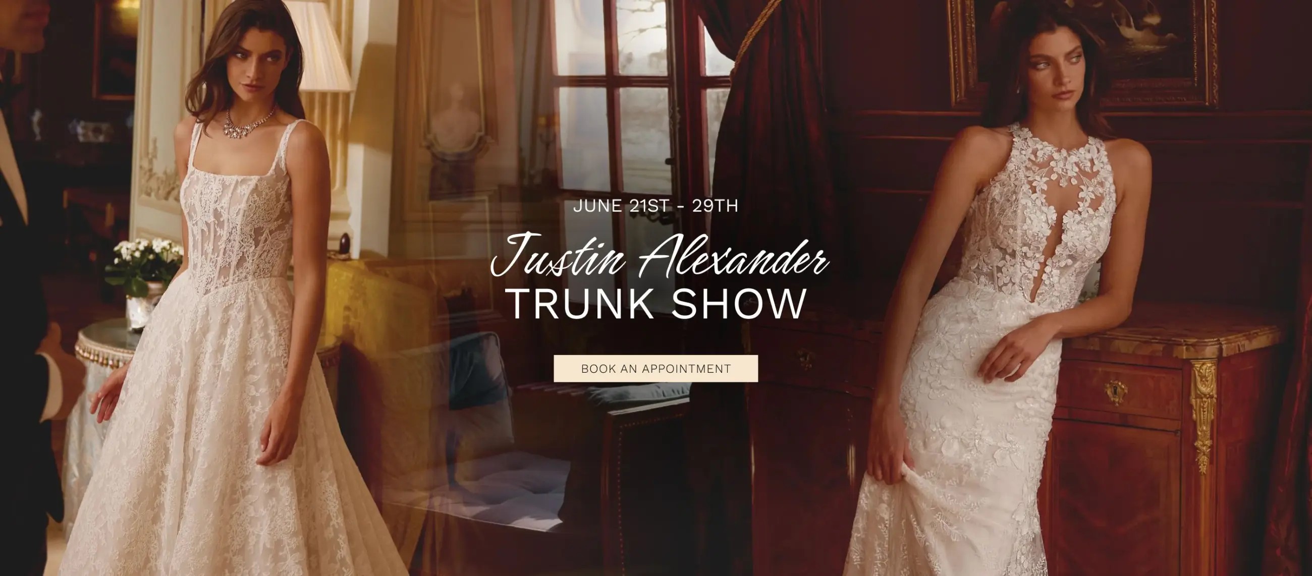 justin alexander trunk show 2025