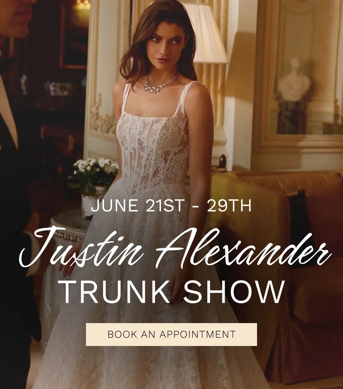 justin alexander trunk show 2025