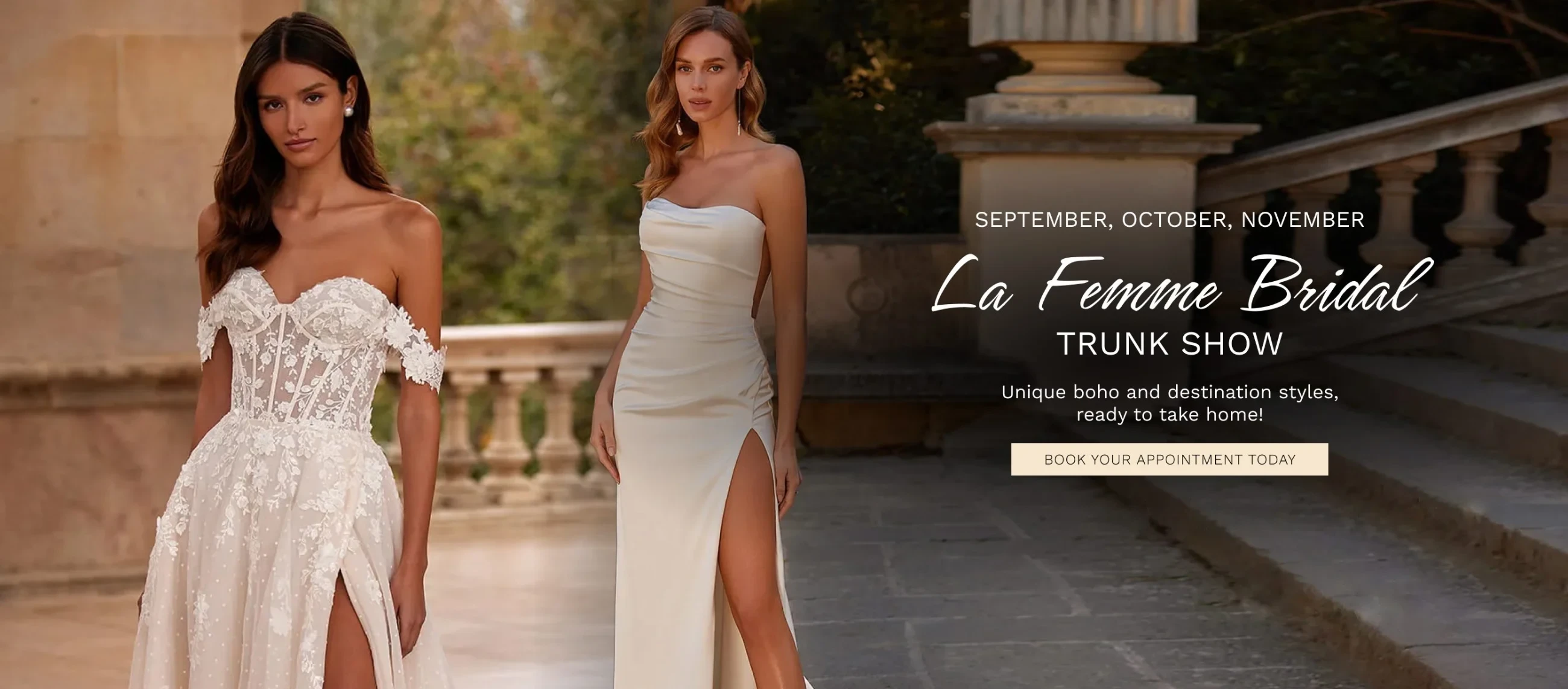 la femme bridal trunk show 2025