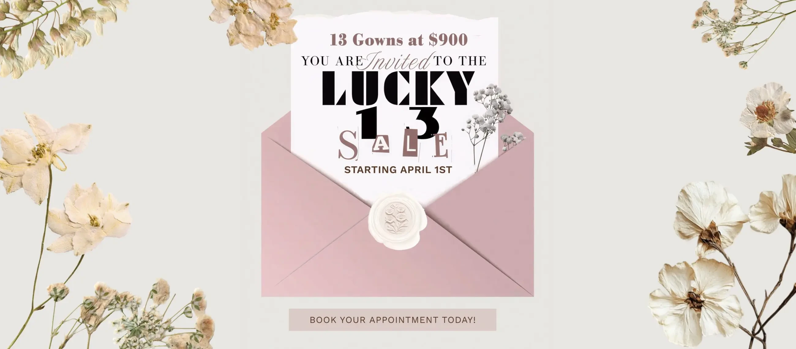 lucky 13 sale banner 2026