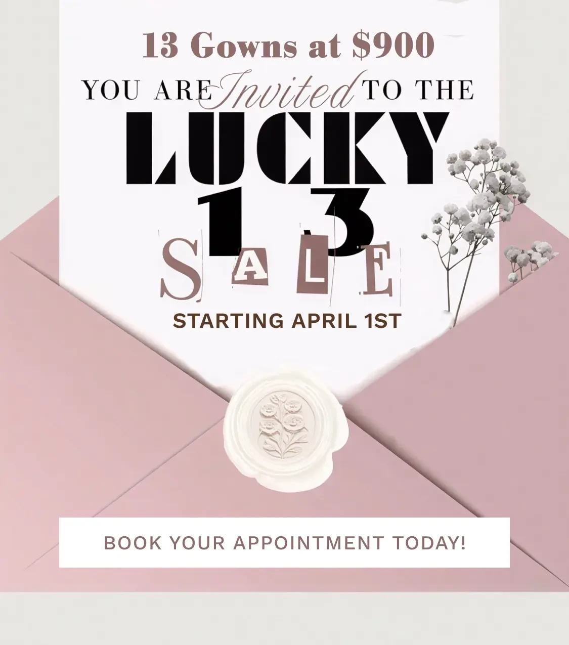 lucky 13 sale banner 2026