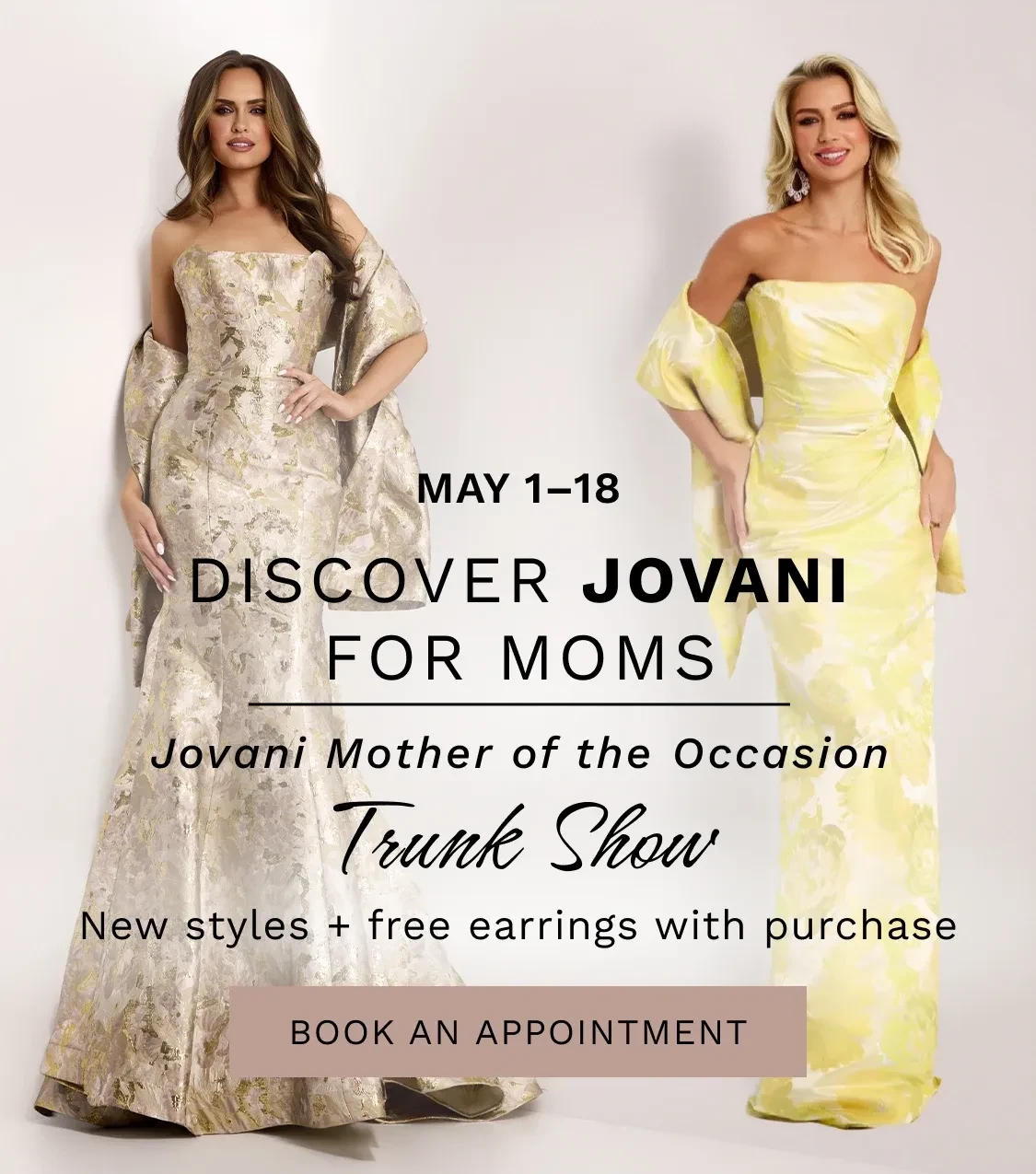 jovani trunk show banner 2026