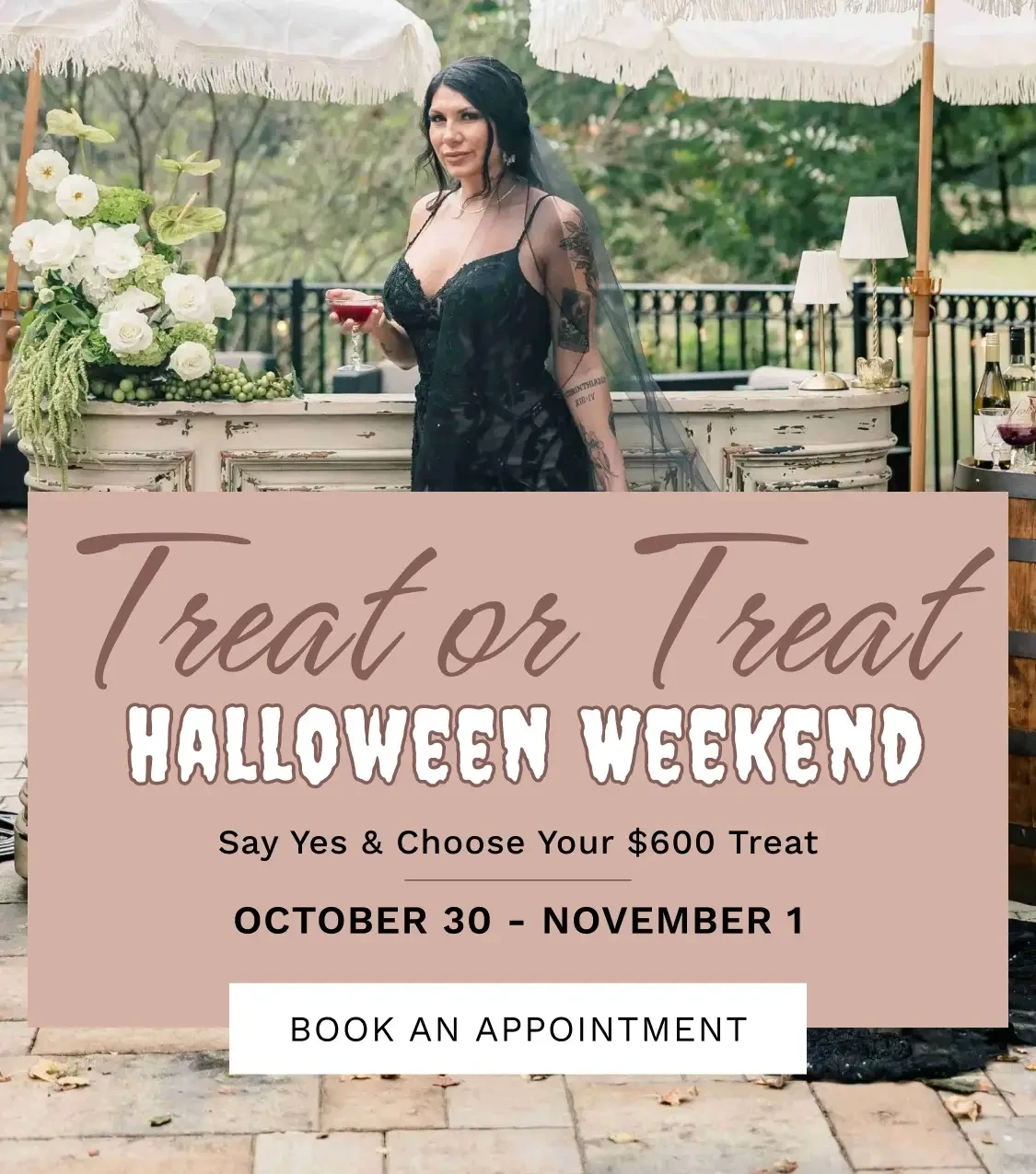 Treat or Treat Halloween Weekend desktop banner