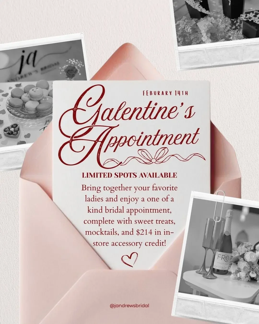 galentines appointment banner mobile